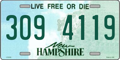 NH license plate 3094119