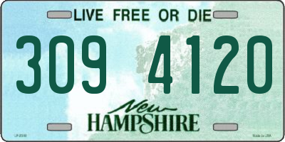 NH license plate 3094120