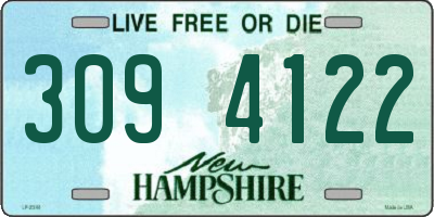 NH license plate 3094122