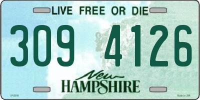 NH license plate 3094126