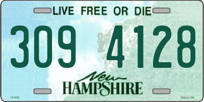 NH license plate 3094128