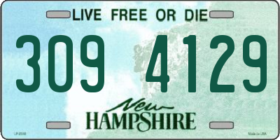 NH license plate 3094129