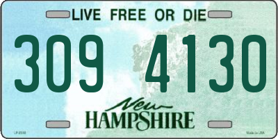 NH license plate 3094130