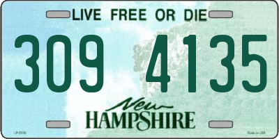 NH license plate 3094135