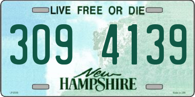 NH license plate 3094139