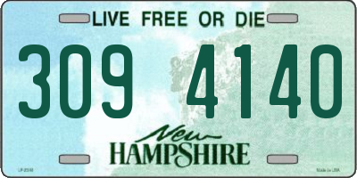 NH license plate 3094140