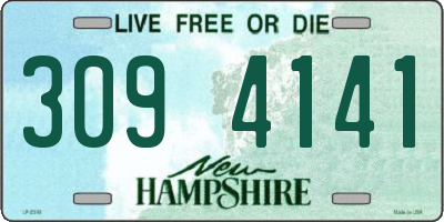 NH license plate 3094141