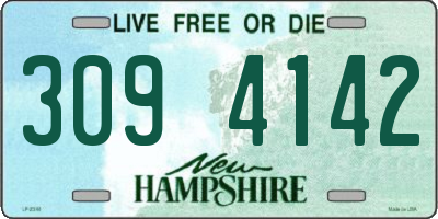 NH license plate 3094142
