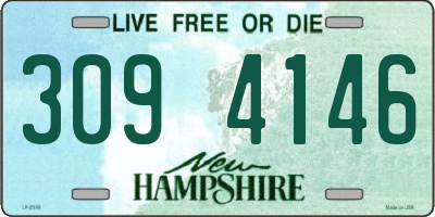 NH license plate 3094146