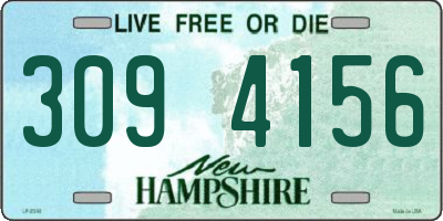 NH license plate 3094156