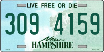 NH license plate 3094159