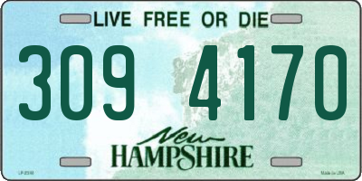 NH license plate 3094170