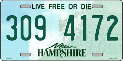 NH license plate 3094172