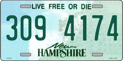 NH license plate 3094174