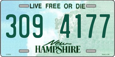 NH license plate 3094177