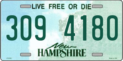 NH license plate 3094180