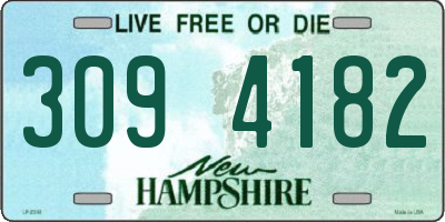 NH license plate 3094182
