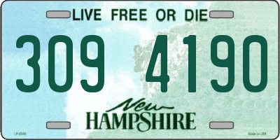 NH license plate 3094190