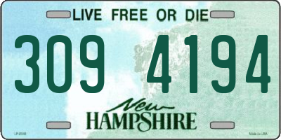 NH license plate 3094194