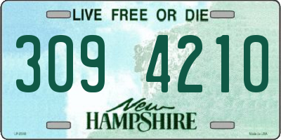 NH license plate 3094210