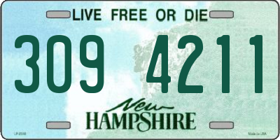 NH license plate 3094211