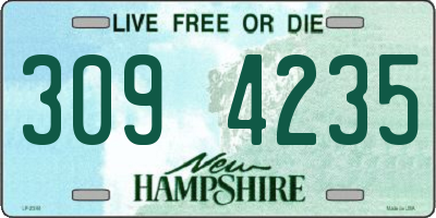 NH license plate 3094235