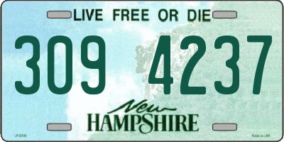 NH license plate 3094237