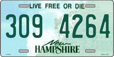 NH license plate 3094264