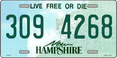 NH license plate 3094268