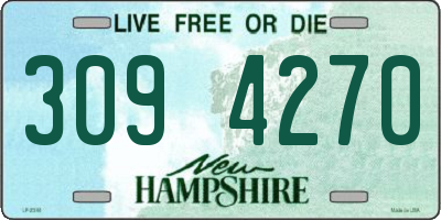 NH license plate 3094270