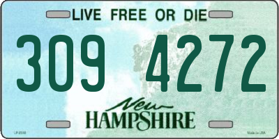 NH license plate 3094272