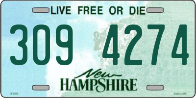 NH license plate 3094274