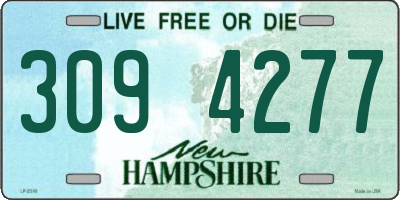 NH license plate 3094277