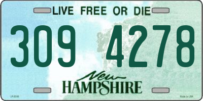 NH license plate 3094278