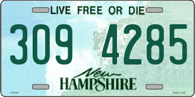 NH license plate 3094285