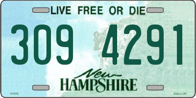 NH license plate 3094291