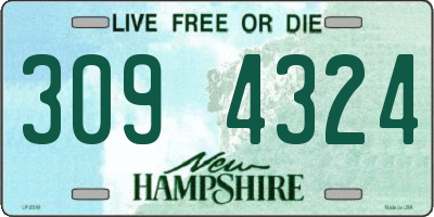 NH license plate 3094324