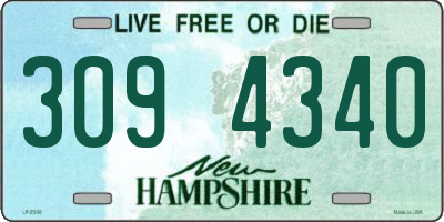 NH license plate 3094340