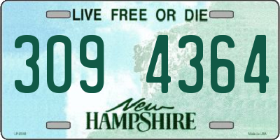 NH license plate 3094364