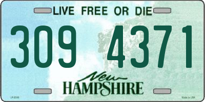 NH license plate 3094371