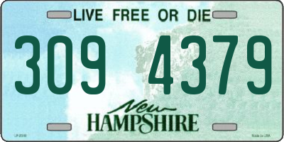 NH license plate 3094379