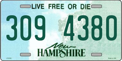 NH license plate 3094380