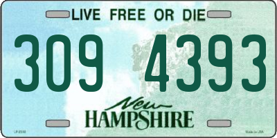 NH license plate 3094393