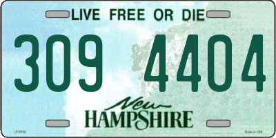 NH license plate 3094404