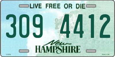 NH license plate 3094412