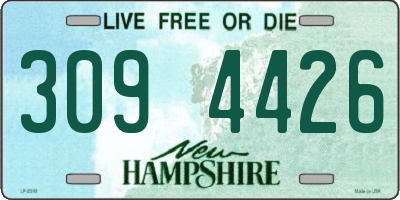 NH license plate 3094426