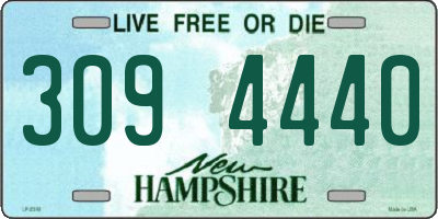 NH license plate 3094440