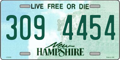 NH license plate 3094454