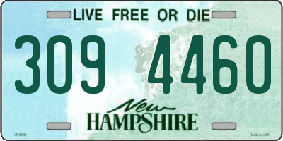 NH license plate 3094460