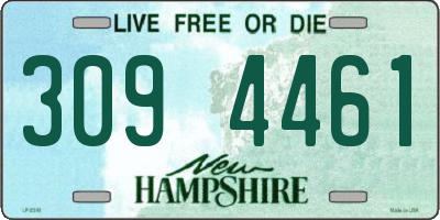 NH license plate 3094461